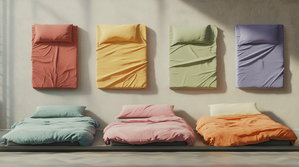 cb23 draw 5 beds on the canvas to show comparison of the bed si 53a64311 4ba6 46d4 94e6 1e1419c0aaec 台灣床墊尺寸表：單人床尺寸、單人加大尺寸、雙人床尺寸、雙人加大床墊尺寸、雙人特大尺寸