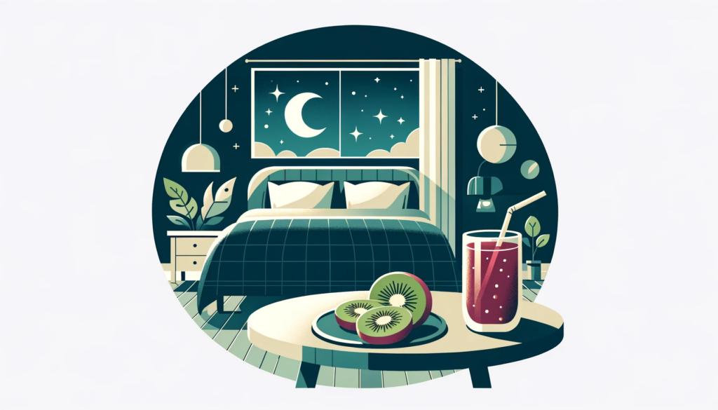 DALL·E 2024 01 17 19.15.24 A serene and peaceful bedroom scene emphasizing tranquility and relaxation. The room is softly lit with calming colors and minimalistic decor. A com 1 助眠食物有那些? 搭配正確的生活方式,打造良好的睡眠