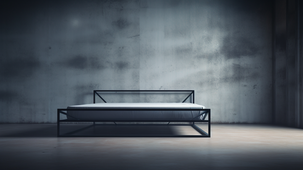 cb23 metal bed frame minimalist style popular in 2023 photograp 1e3a44f3 9c8c 477b b439 0a4adcf10c6a 常見床架種類有哪些?從單人床架、收納床架、到床架訂做服務