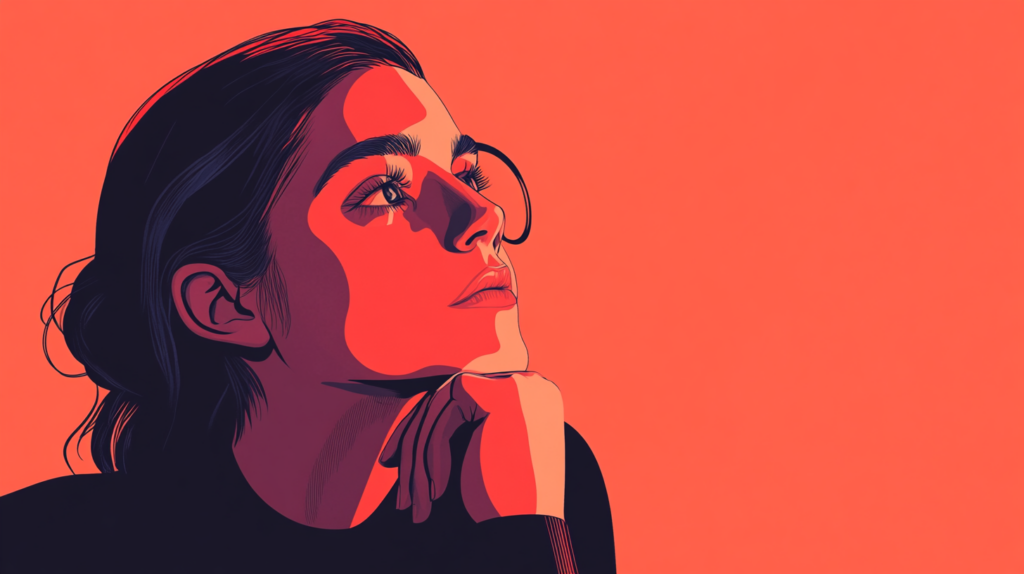 cb23 simple illustration for a magazine article a woman with do f266fc44 21cb 47de a145 7a545485681d 常常落枕導致睡醒腰酸背痛?選對枕頭與床墊,改善頸椎與肌肉酸痛